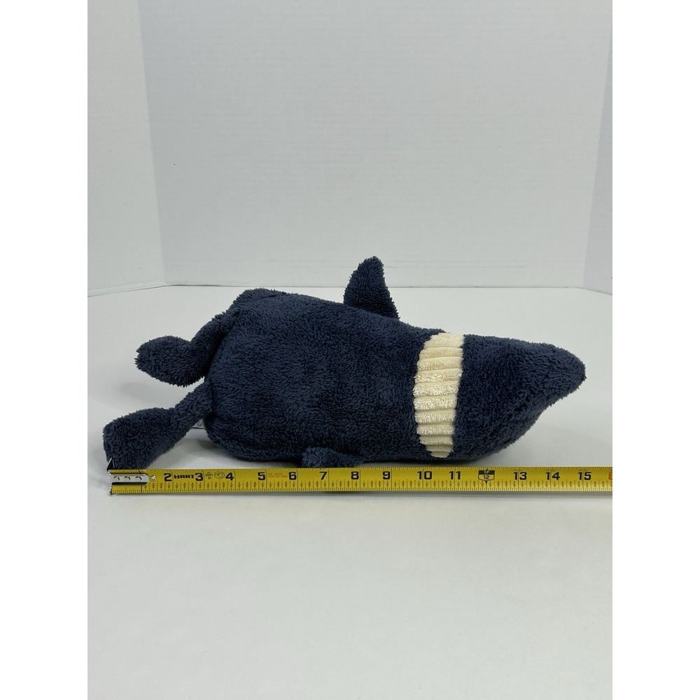 Jellycat London Toothy Shark Stuffed Animal Plush Dark Blue + Cream - Picture 7 of 12